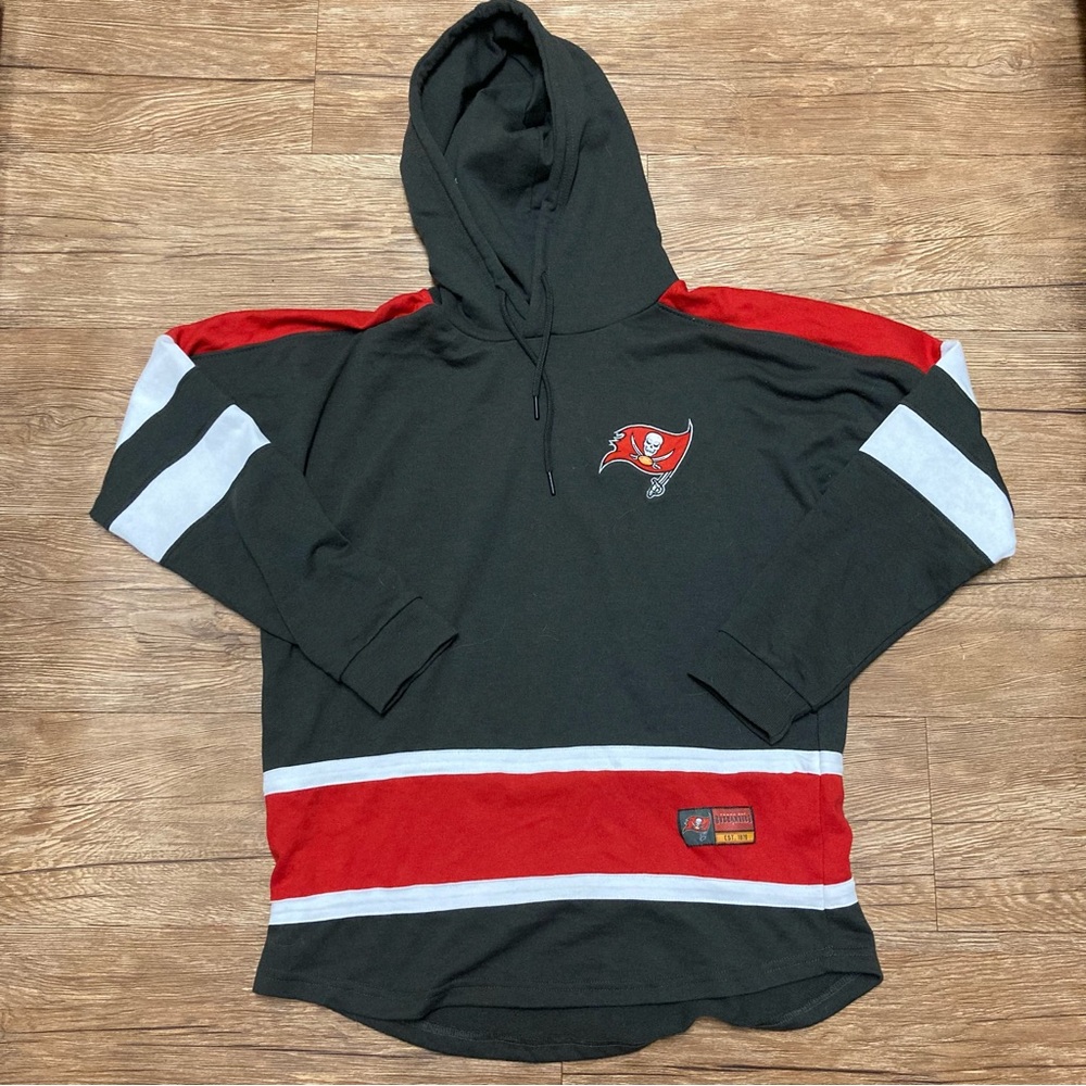 NFL Black and Red Hoodie Jacket
